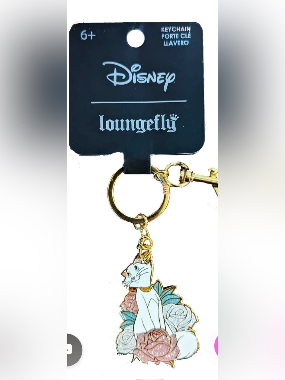 NWT Loungefly Disney Aristocats Duchess keychain